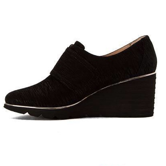 The Kanye Embossed Leather Panache Wedge Booties - Picture 6 of 8